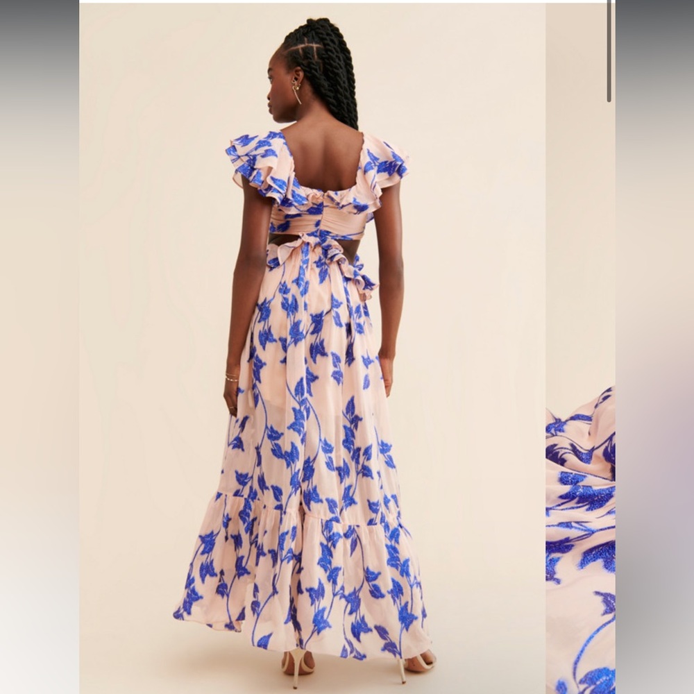 Anthropologie Not So Serious By Pallavi Mohan Ruffled High-Low Dress - Picture 3 of 9